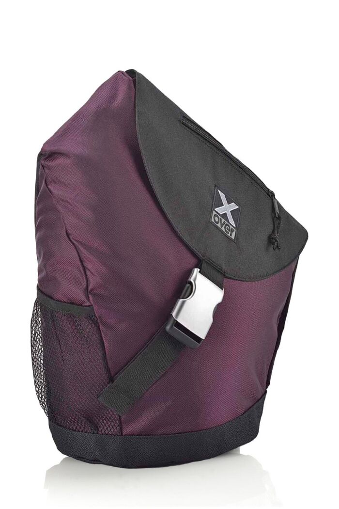 X-over Barcelona bag in color black purple