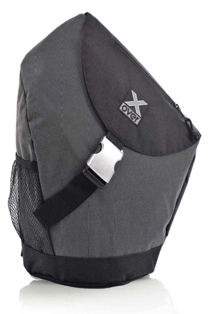 X-over Steel bag in color pointed black